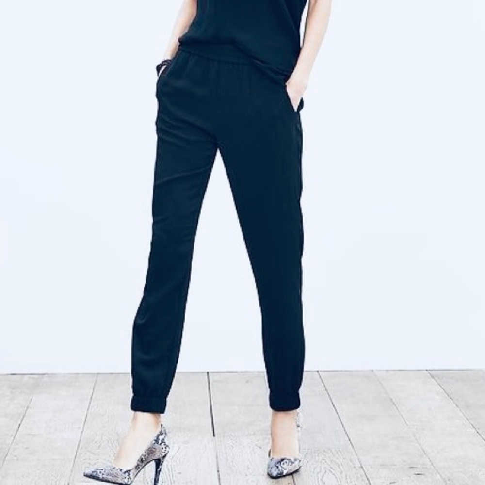 Banana Republic Navy Blue Women's Drapey Pants